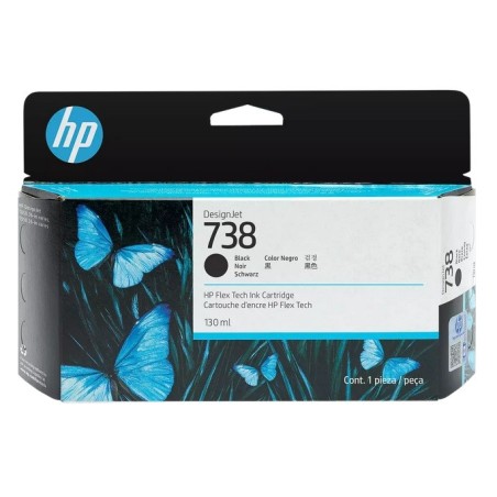 Cartouche d'encre Noir HP pour Designjet  T850 / T950 ... (N°738))