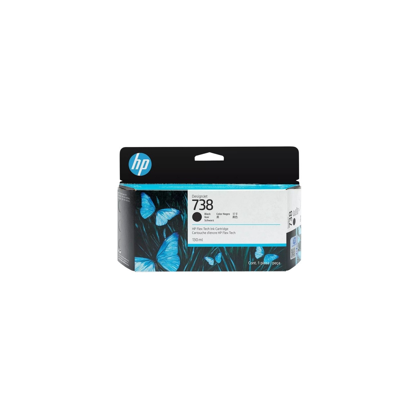 Cartouche d'encre Noir HP pour Designjet  T850 / T950 ... (N°738))