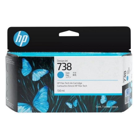 Cartouche d'encre Cyan HP pour Designjet  T850 / T950 ... (N°738)