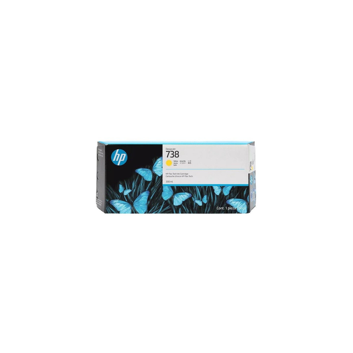 Cartouche d'encre Jaune Haute capacité HP pour DesignjetT850 / T950 ... (N°738)