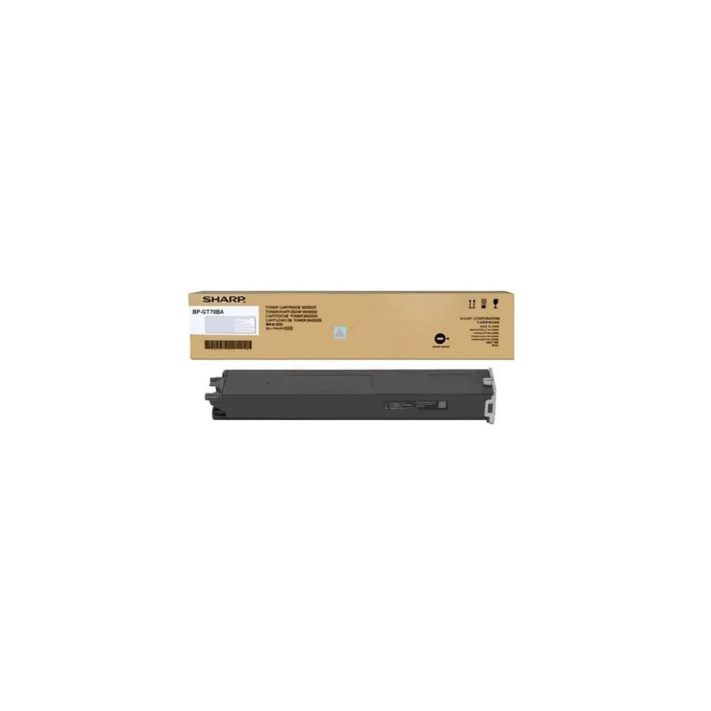 Toner Noir Sharp pour copieur BP50C26,... (BP-GT70BA)