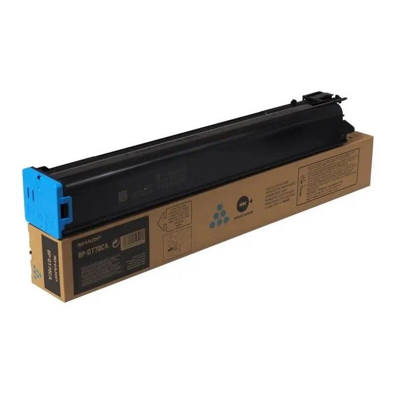 Toner Cyan Sharp pour copieur BP50C26,... (BP-GT70CA)