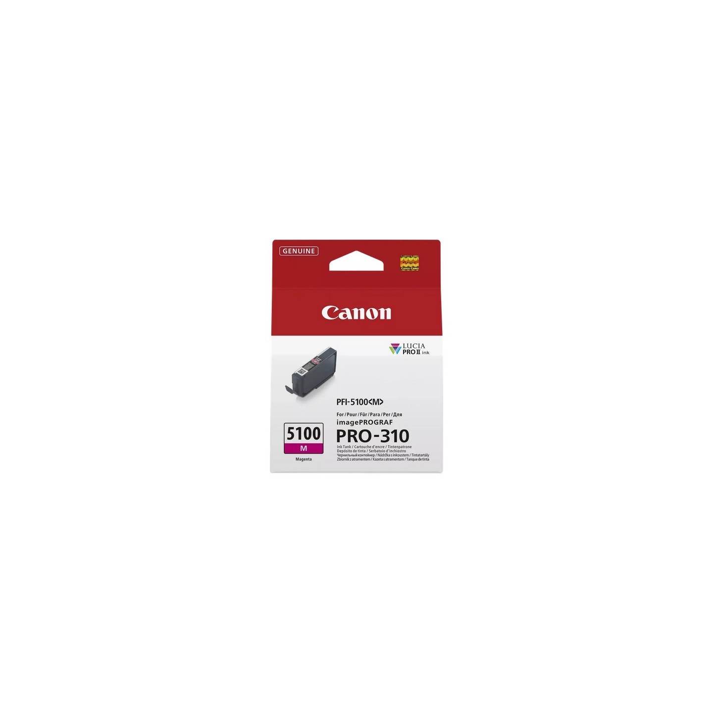 Cartouche Jet d'encre Magenta CANON pour Imprimante imagePROGRAF PRO-310 (PFI5100M)