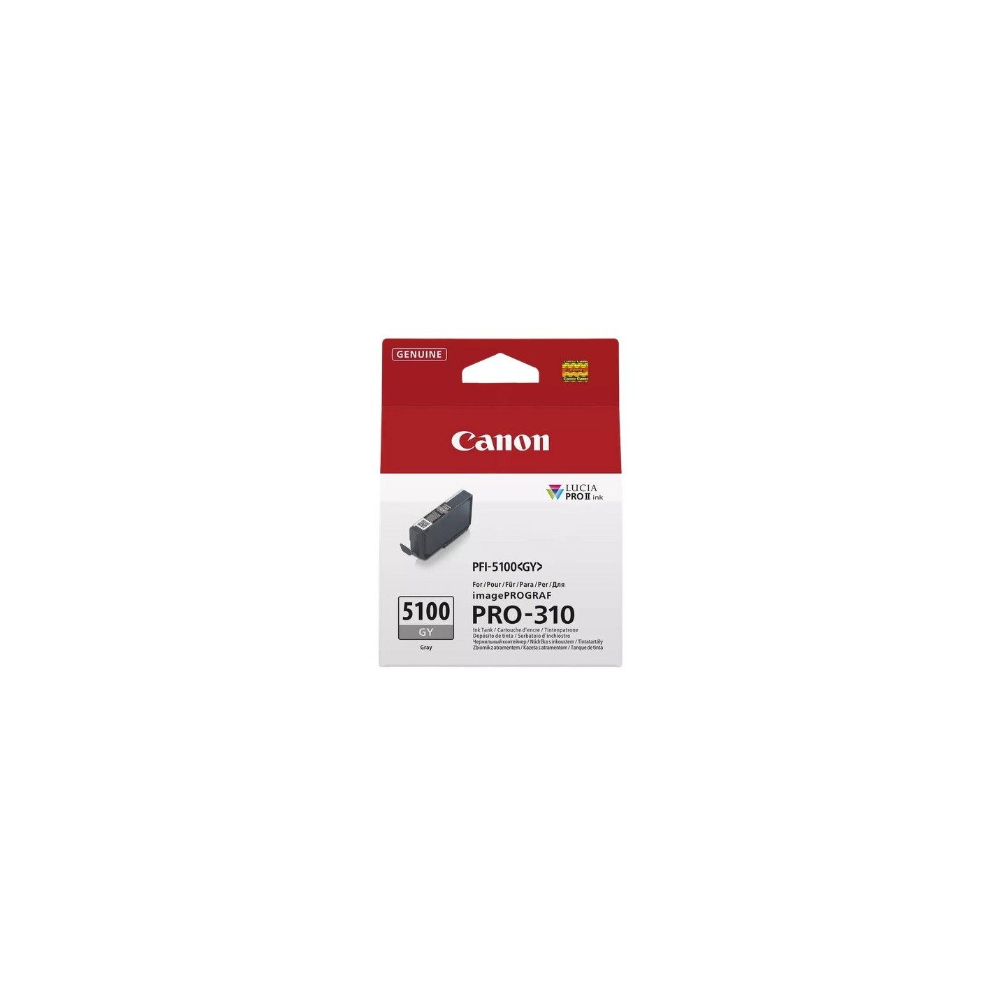 Cartouche Jet d'encre Gris CANON pour Imprimante imagePROGRAF PRO-310 (PFI5100GY)