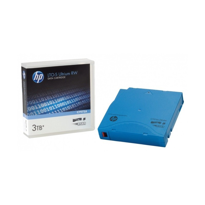 Cartouche de sauvegarde HP LTO 5 - 1,5 To en natif et 3 To en compressée