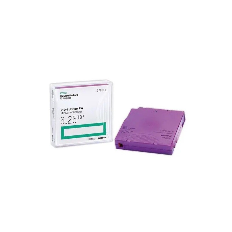 Cartouche HP pour LTO Ultrium 6 - 2,5/6,25TB
