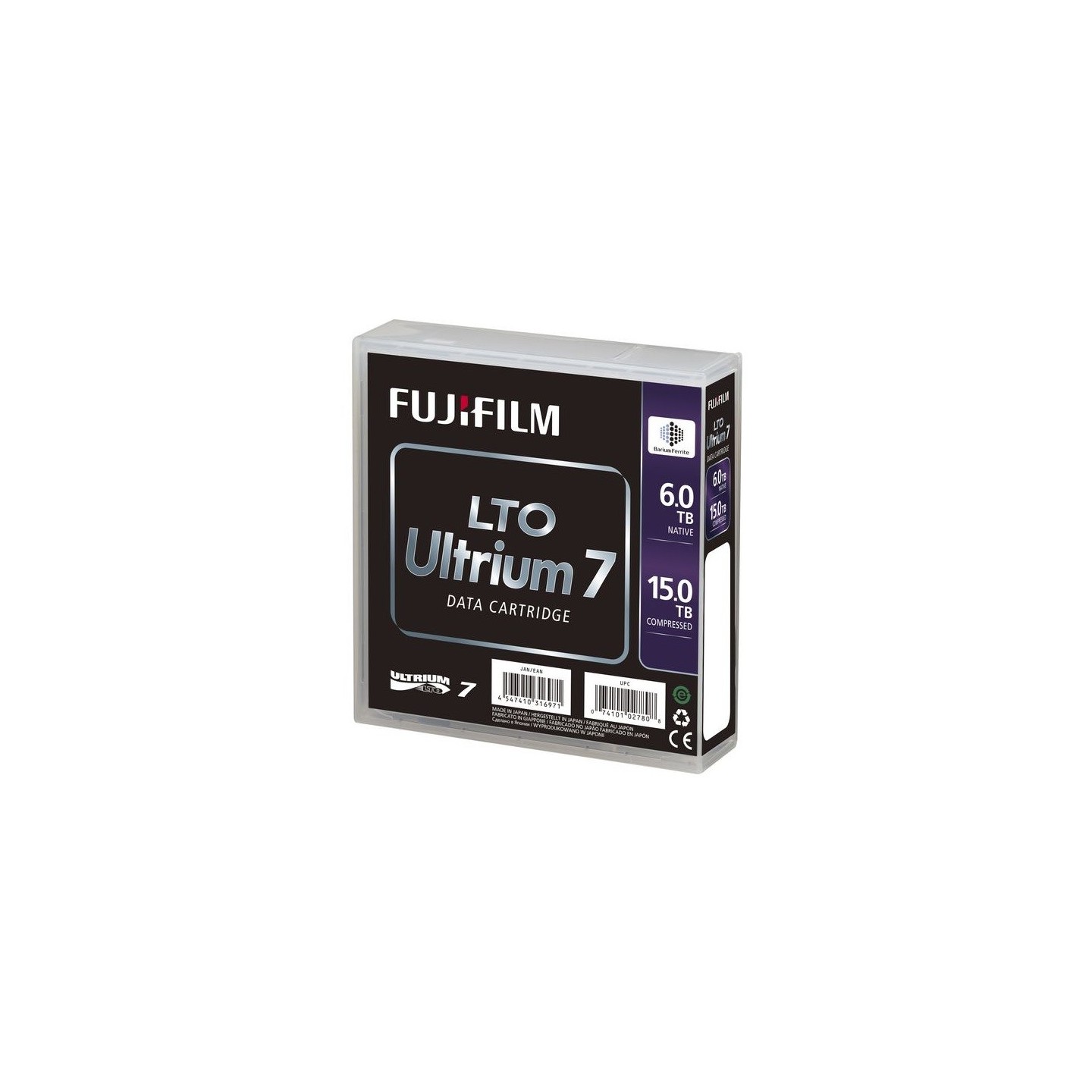 Cartouche FUJIFILM pour LTO Ultrium 7 - 7,6TB/15TB BaFe (Barium Ferrite)