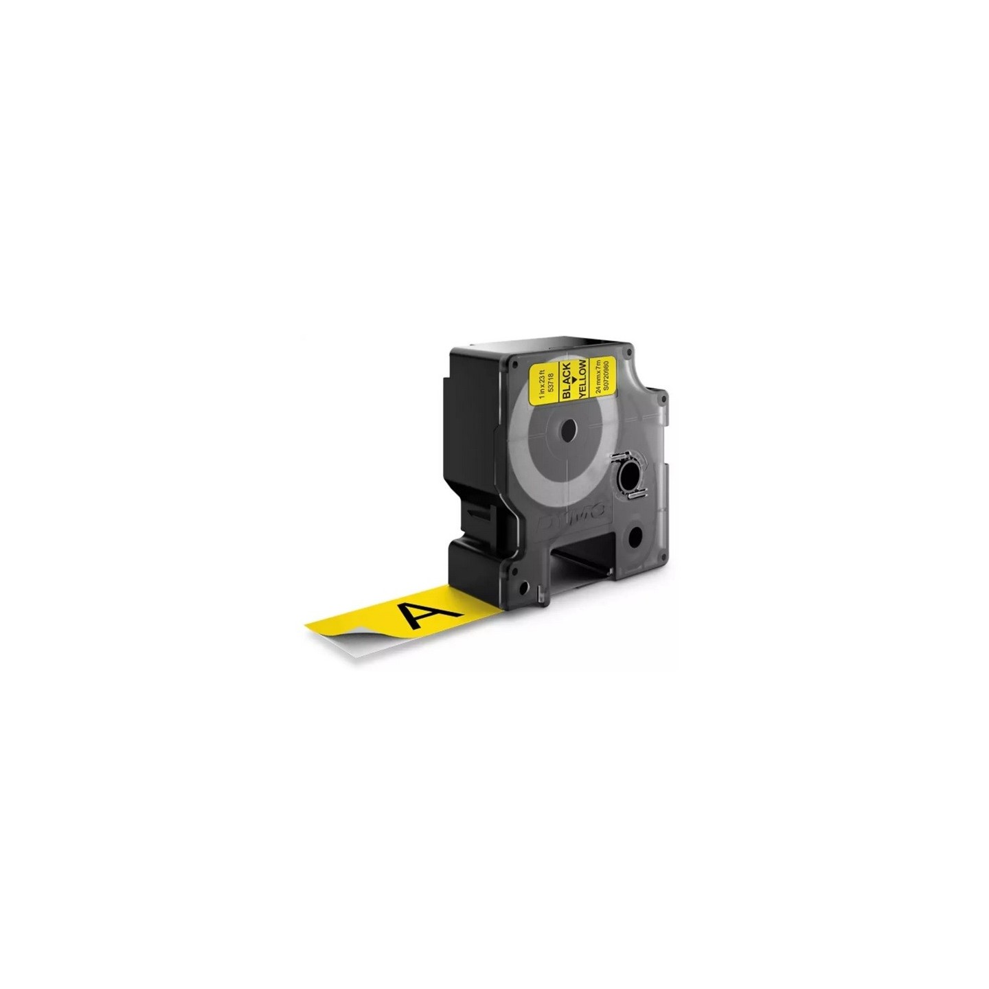 Ruban Dymo D1 (53718) 24mm x 7m Noir sur Jaune pour LabelManager...