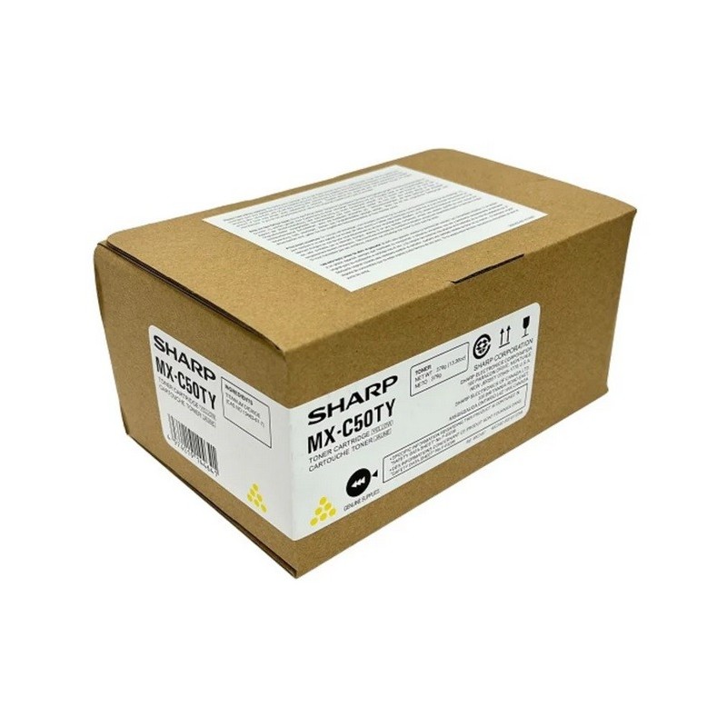 Toner Jaune Sharp pour copieur MX C507F,... (MX-C50TY)