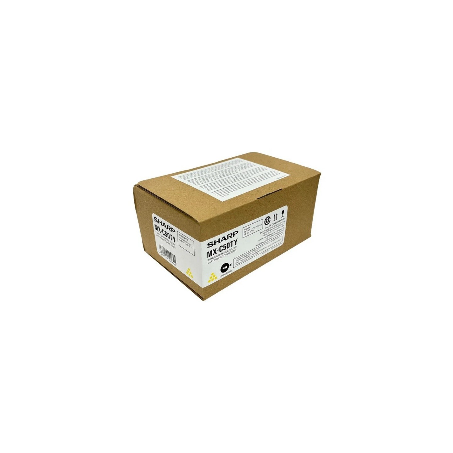 Toner Jaune Sharp pour copieur MX C507F,... (MX-C50TY)
