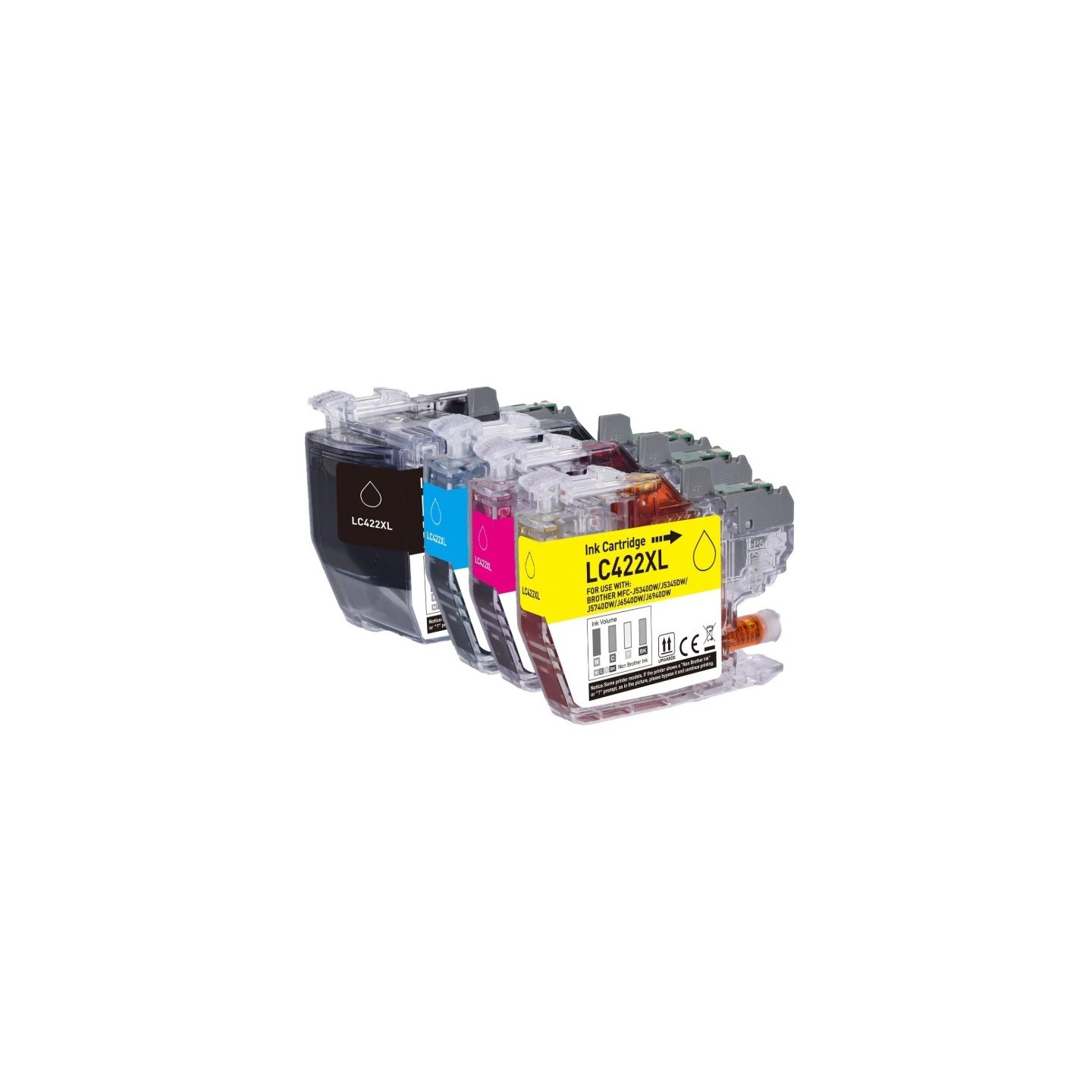 Pack 4 Cartouches Génériques XL pour Brother MFC-J5340dw / MFC-J5345dw / MFC-J5740dw