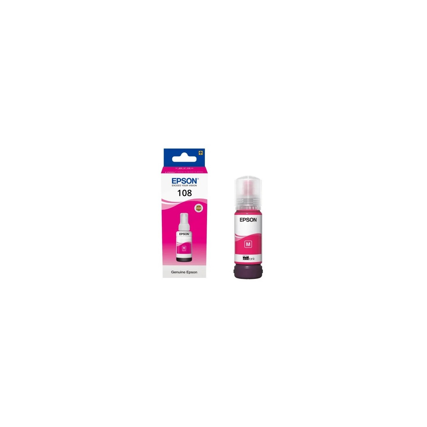 Cartouche Encre Magenta EPSON pour EcoTank L8050, L18050, ...(N°108) 