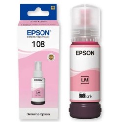 Cartouche Encre Magenta Light EPSON pour EcoTank L8050, L18050, ...(N°108) 