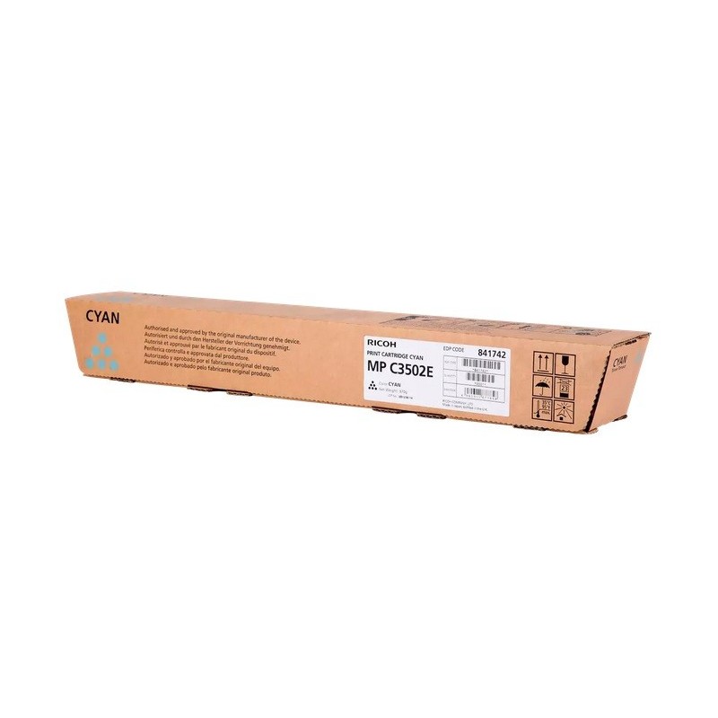 Toner cyan Ricoh pour MPC 3502 / 3002 (841654/842019)