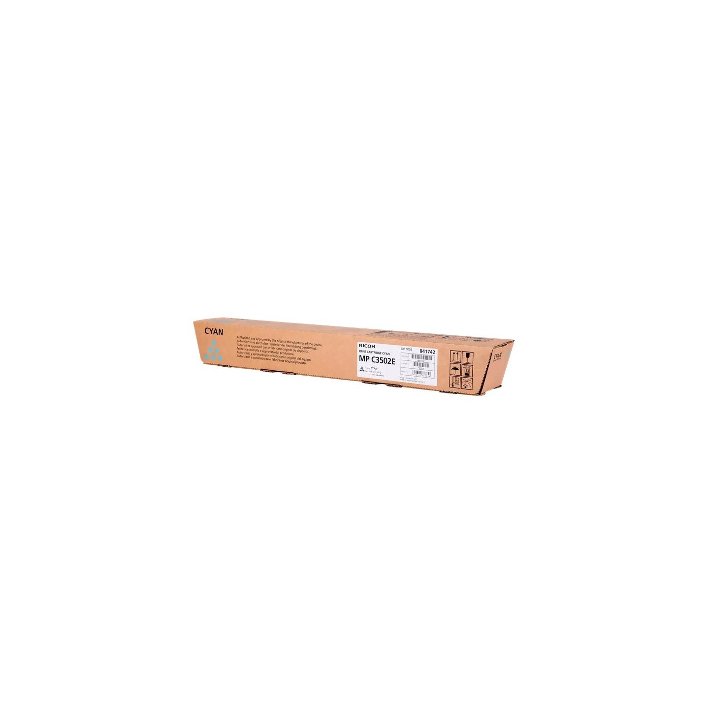 Toner cyan Ricoh pour MPC 3502 / 3002 (841654/842019)