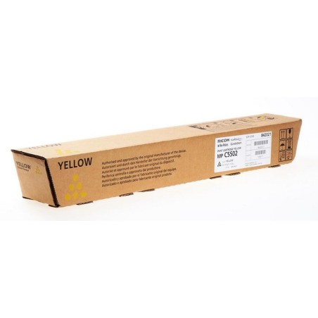 Toner jaune Ricoh pour MPC 4502 / 5502 (841684/842021), Toner Express : achat en ligne de Toner jaune Ricoh pour MPC 4502 / 5502