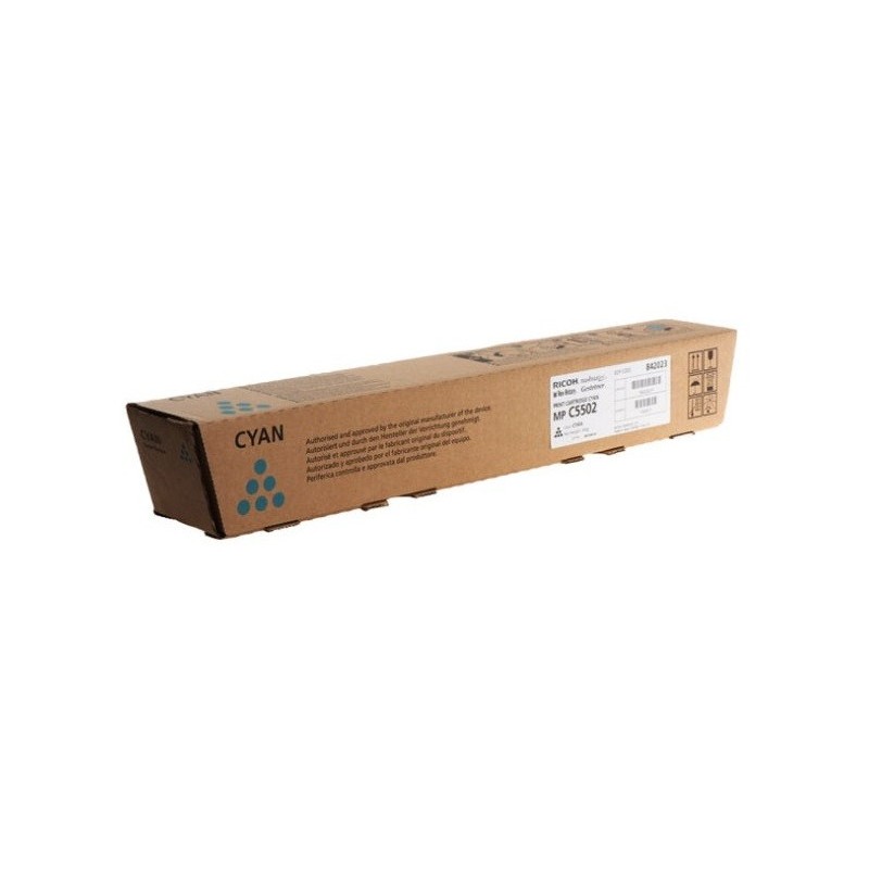 Toner cyan Ricoh pour MPC 4502 / 5502 (841686/842023), Toner Express : achat en ligne de Toner cyan Ricoh pour MPC 4502 / 5502 (