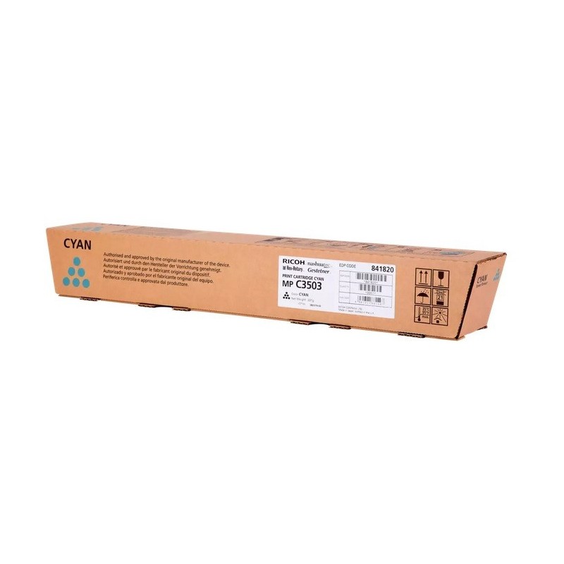 Toner cyan Ricoh pour aficio MPC 3003sp / MPC 3503sp, Toner Express : achat en ligne de Toner cyan Ricoh pour aficio MPC 3003sp 