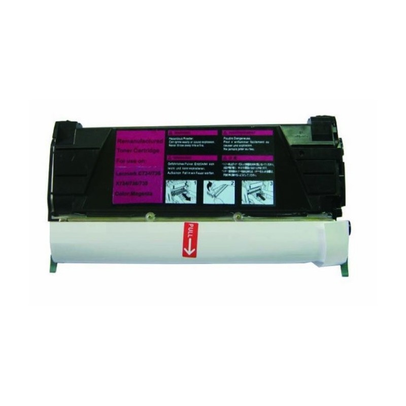 Toner magenta générique pour Lexmark C734 / C736 / X734 / X736 / X738, Toner Express : achat en ligne de Toner magenta générique