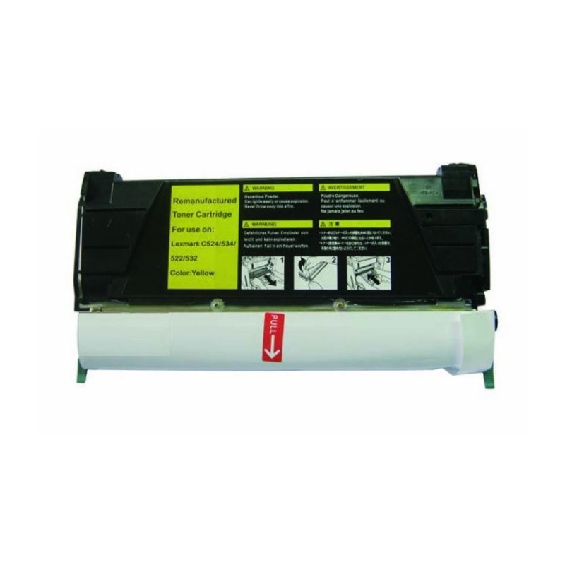 Toner jaune générique pour Lexmark C734 / C736 / X734 / X736 / X738, Toner Express : achat en ligne de Toner jaune générique pou