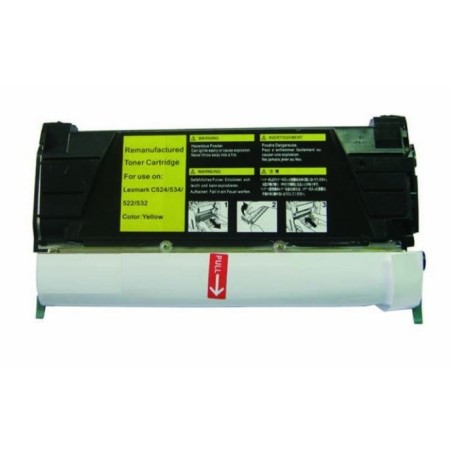 Toner jaune générique pour Lexmark C734 / C736 / X734 / X736 / X738, Toner Express : achat en ligne de Toner jaune générique pou
