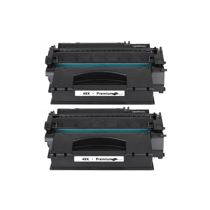 Pack de 2 Toners génériques haute qualité grande capacité pour HP LaserJet 1320, Toner Express : achat en ligne de Pack de 2 Ton