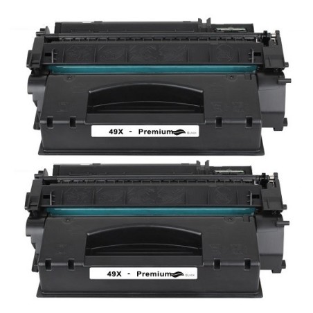 Pack de 2 Toners génériques haute qualité grande capacité pour HP LaserJet 1320, Toner Express : achat en ligne de Pack de 2 Ton