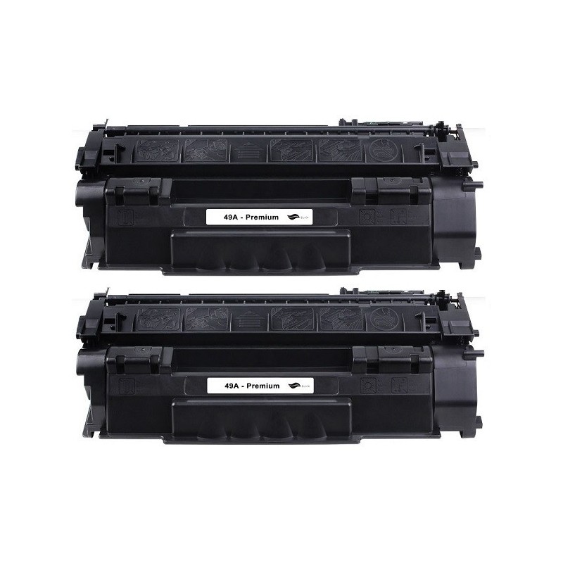 Pack de 2 Toners génériques haute qualité pour HP LaserJet 1320