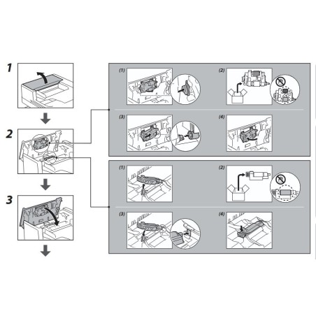 Bac de récupération de toner usagé Canon pour ImageRUNNER ADVANCE C250i / IR C350 (WT-201)