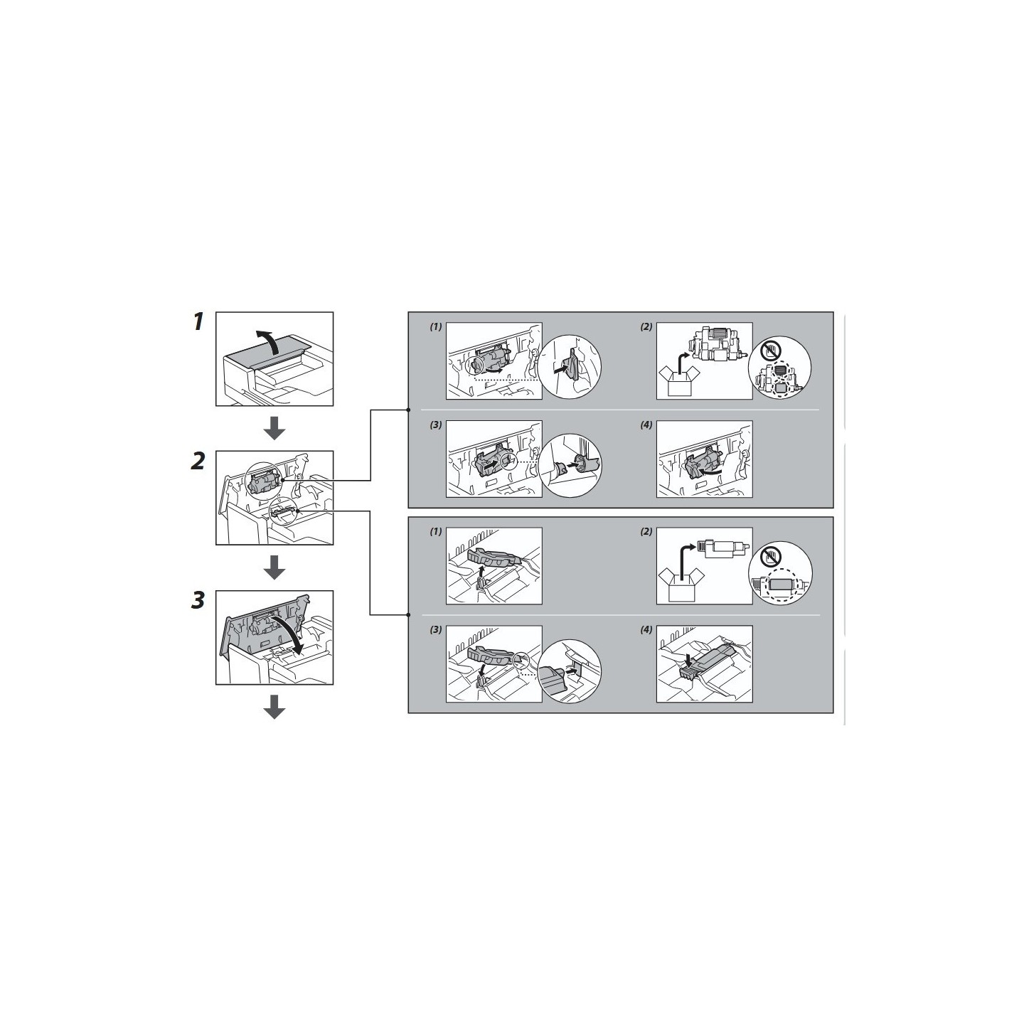 Bac de récupération de toner usagé Canon pour ImageRUNNER ADVANCE C250i / IR C350 (WT-201)