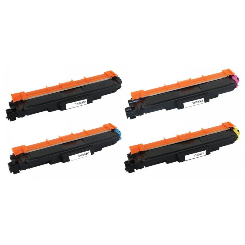 Pack 4 Toners génériques pour Brother DCP L3510CDW/ HL L3210CW/ MFC L3710CW ... (TN-243CMYK)