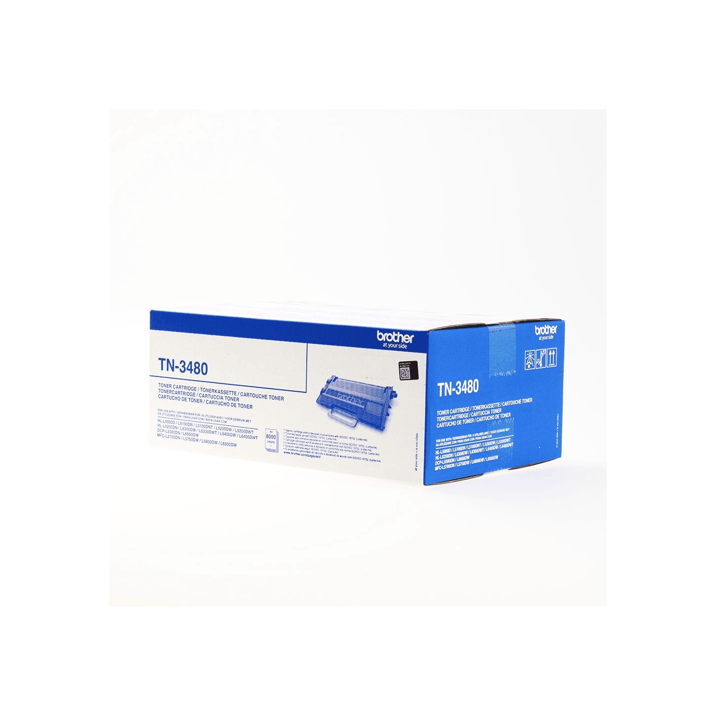 Toner Brother haute capacité pour DCP-L5500DN/ L5000/ L6600.. (TN3480)