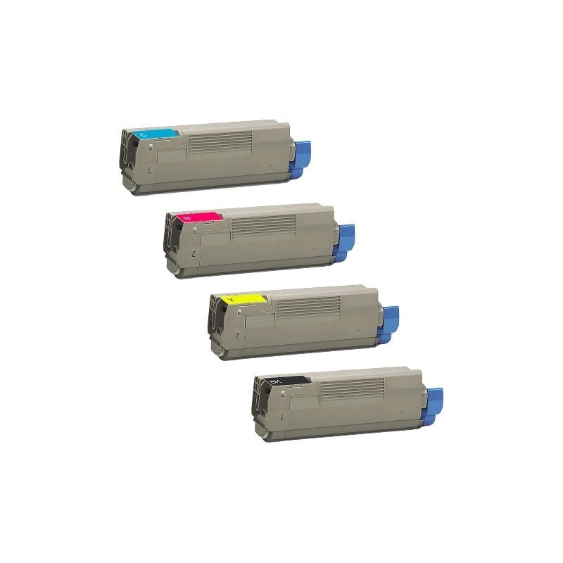 Pack de 4 toners Générique pour Oki ES8460 (4 x 9 000 pages)