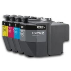 Pack 4 Cartouches Génériques XL pour Brother MFC-J5340dw / MFC-J5345dw / MFC-J5740dw