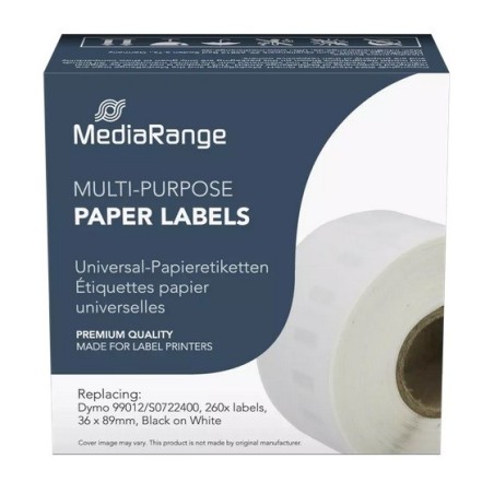 260 Etiquettes papier universelles pour Dymo 36mm x 89 mm (99012)