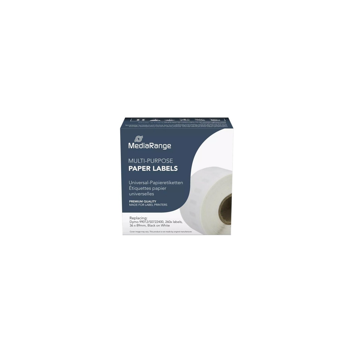260 Etiquettes papier universelles pour Dymo 36mm x 89 mm (99012)