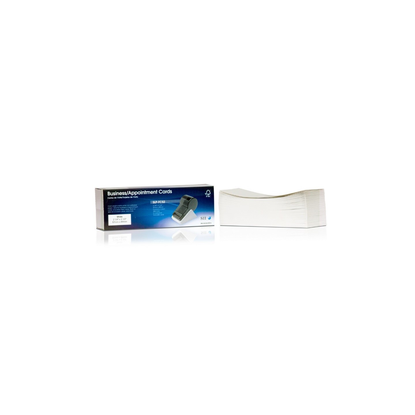 2 x 300 badges visiteur SEIKO pour Imprimante Etiquette Thermique (57x89mm) (SLPFCS2)