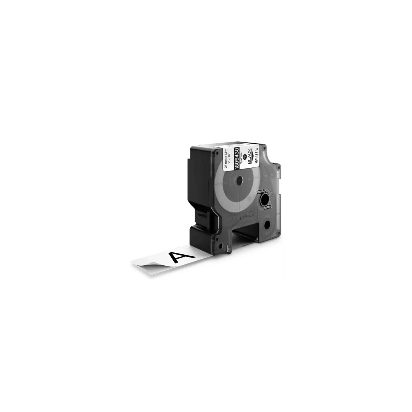 Ruban Vinyl Dymo IND, 24mm x 5,5m (Noir/Blanc)