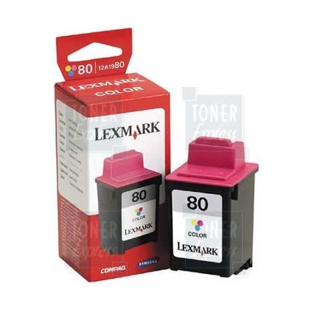 Cartouche couleur Lexmark pour ColorJetPrinter 3200 (N°80), Toner Express : achat en ligne de Cartouche couleur Lexmark pour Col