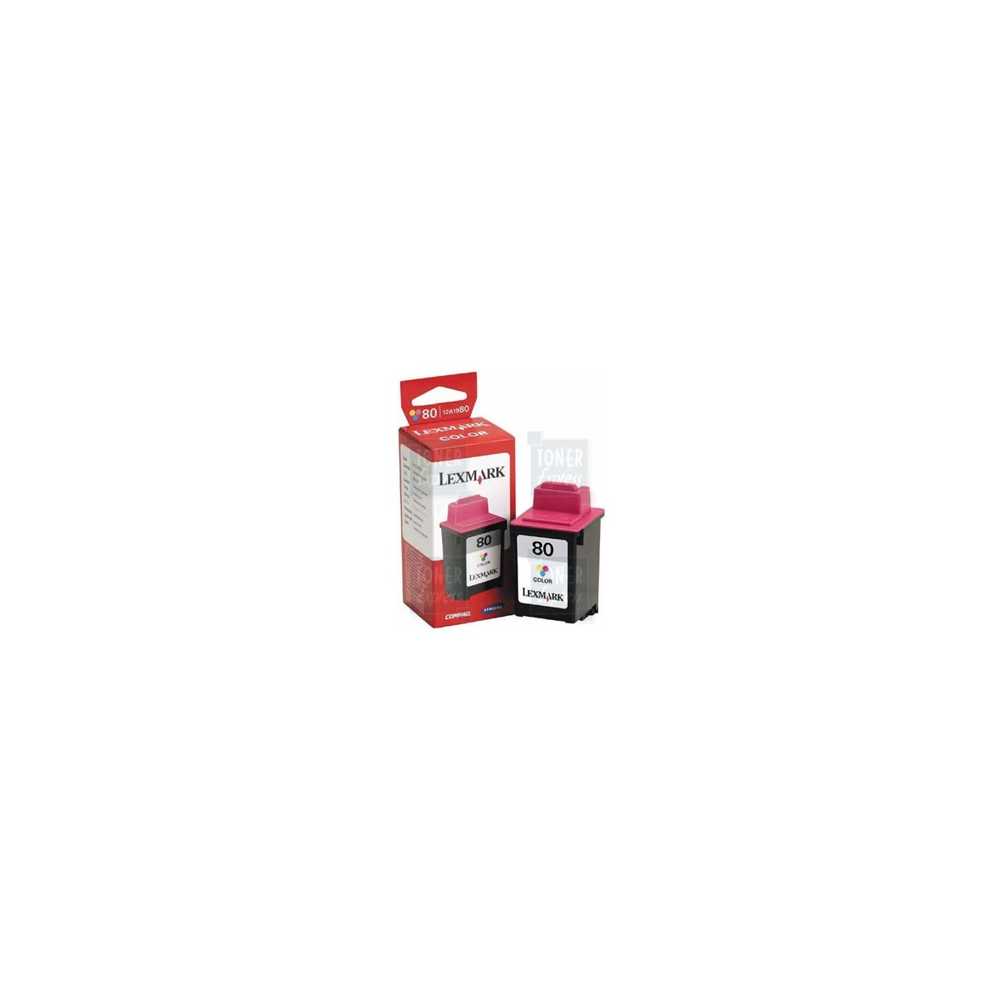 Cartouche couleur Lexmark pour ColorJetPrinter 3200 (N°80), Toner Express : achat en ligne de Cartouche couleur Lexmark pour Col