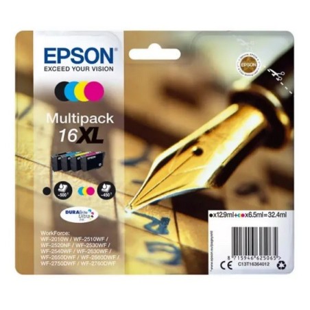 Multipack haute capacité Epson pour WorkForce WF-2010w / WF-2520nf ... (N°16XL - Plume), Toner Express : achat en ligne de Multi