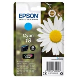 Cartouche cyan EPSON pour Expression Home XP-205 / XP-30 ... (N°18), Toner Express : achat en ligne de Cartouche cyan EPSON pour