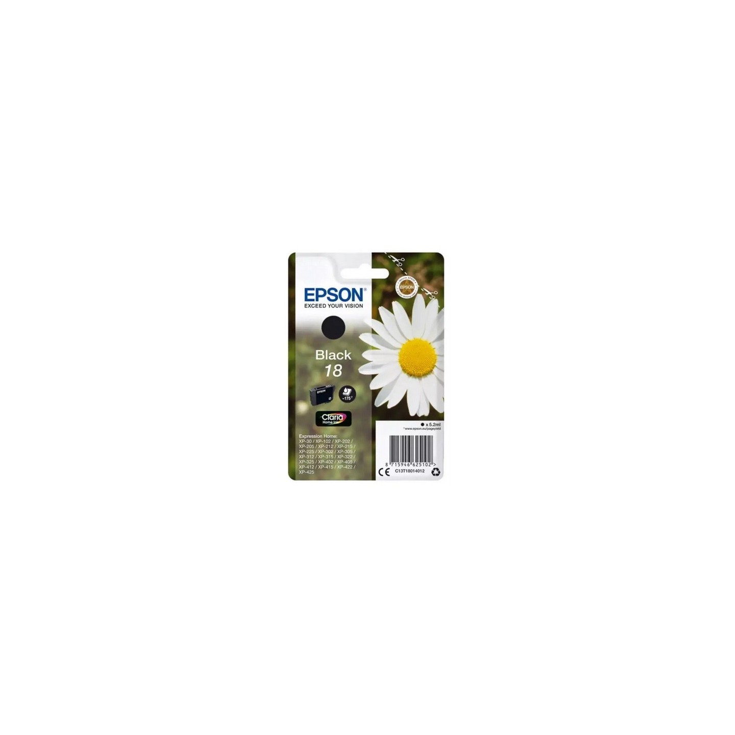 Cartouche noire EPSON pour Expression Home XP-205 / XP-30 ... (N°18), Toner Express : achat en ligne de Cartouche noire EPSON po
