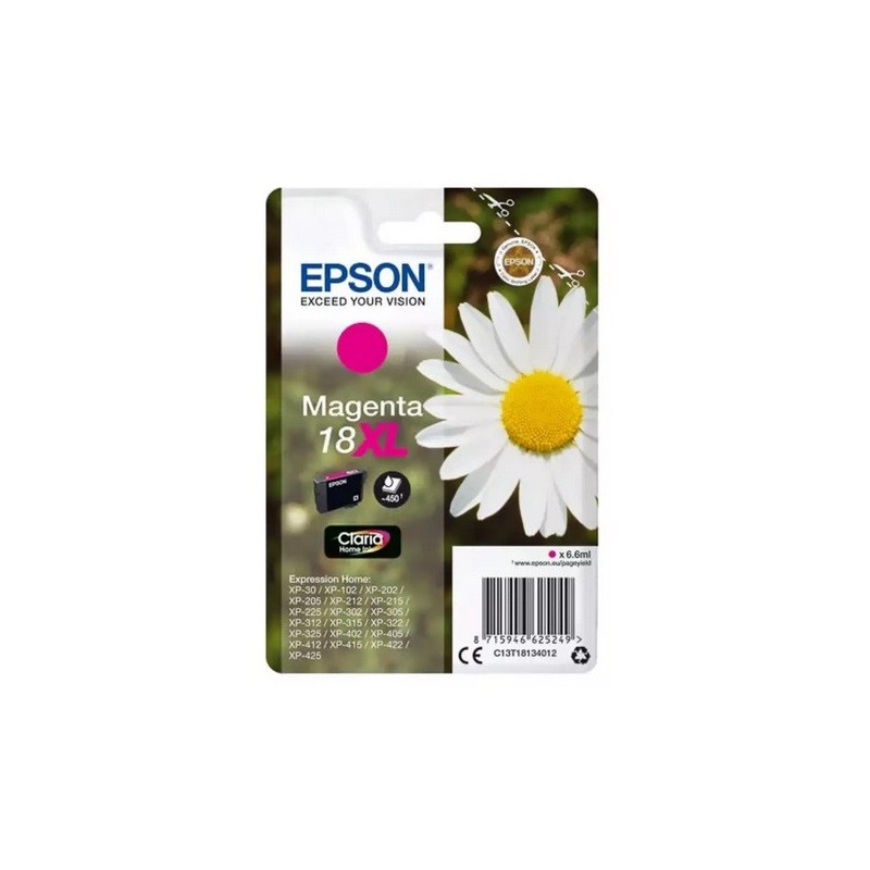 Cartouche magenta haute capacité EPSON pour Expression Home XP-205 / XP-30 ... (N°18XL), Toner Express : achat en ligne de Carto
