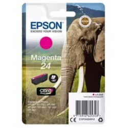 Cartouche magenta éléphant Epson série 24 pour expresssion photo XP750 / XP850, Toner Express : achat en ligne de Cartouche mage