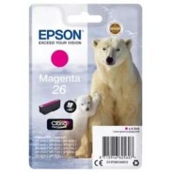 Cartouche magenta EPSON pour Expression Home XP-600... (N°26) (ours), Toner Express : achat en ligne de Cartouche magenta EPSON 