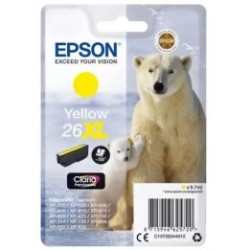 Cartouche jaune haute capacité EPSON pour Expression Home XP-600... (N°26XL) (ours), Toner Express : achat en ligne de Cartouche
