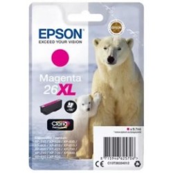 Cartouche magenta haute capacité EPSON pour Expression Home XP-600... (N°26XL) (ours), Toner Express : achat en ligne de Cartouc