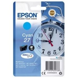Cartouche d'encre cyan Epson pour WorkForce 3620/ 3640/7620DTWF .. (n°27) (réveil), Toner Express : achat en ligne de Cartouche 