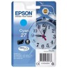 Cartouche d'encre cyan Epson pour WorkForce 3620/ 3640/7620DTWF .. (n°27) (réveil), Toner Express : achat en ligne de Cartouche 